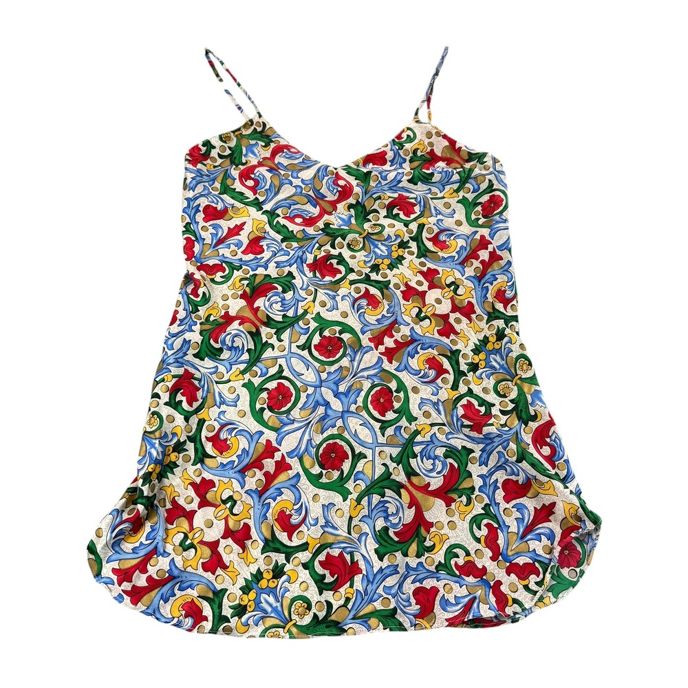 Vintage Glynn & Jacalyn Manson Lauren Alexandra Vintage 100% Silk Baroque Cami S